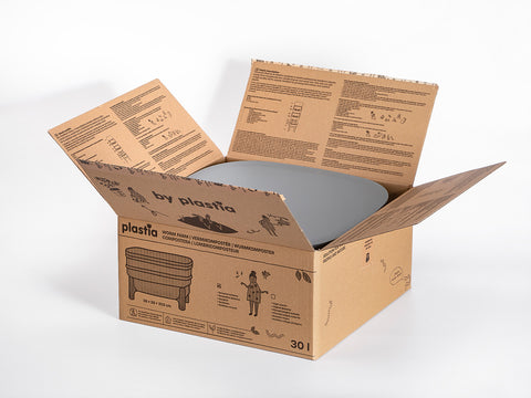 Plastia Compact Worm Farm with Starter Kit