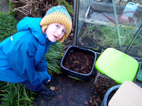 Worm farming – like father, like son