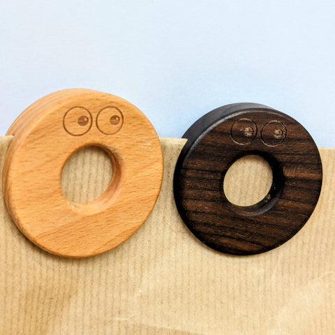 Wooden Doughnut Food Packaging Sealing Clips