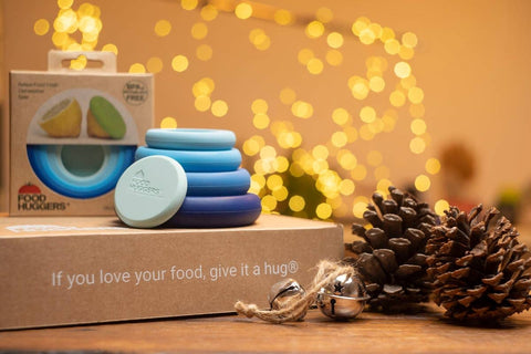 Reusable Silicone Food Savers – Ice Blue (Set of 5)