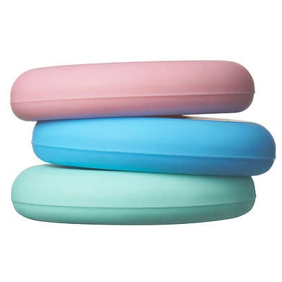 MOOPOPS Pack of 3 Pastel Silicone Milk Bottle Tops