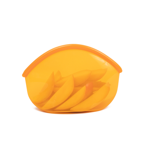 Reusable Silicone Storage Bag – Amber (900ml)