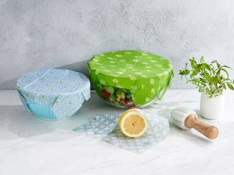 Reusable Vegan Food Wraps - Set of 3