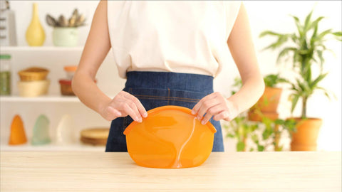 Reusable Silicone Storage Bag – Amber (900ml)