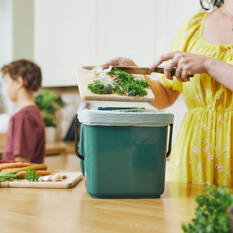 7 litre Green Food Waste Caddy