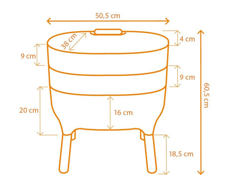 Urbalive Worm Farm with Starter Kit