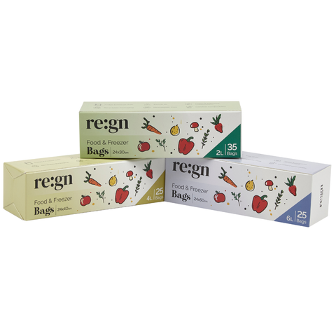 Compostable 4L Food & Freezer Bags - 25 bags