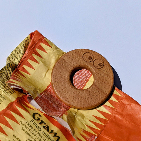 Wooden Doughnut Food Packaging Sealing Clips