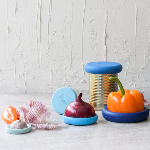 Reusable Silicone Food Savers – Ice Blue (Set of 5)