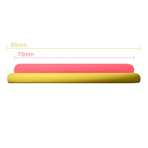 MOOPOPS Pack of 2 Silicone Tin Tops (Pink & Olive)