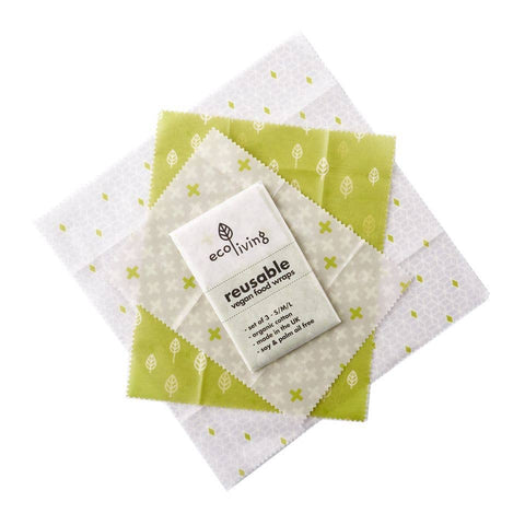 Vegan Food Wraps - Set of 3