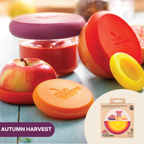Reusable Silicone Food Savers – Autumn Harvest (Set of 5)
