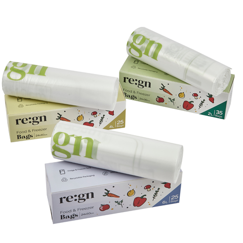 Compostable  6L Food & Freezer Bags - 25 bags