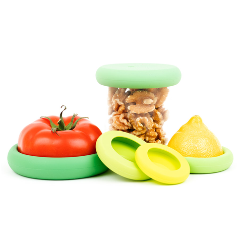 Reusable Silicone Food Savers – Sage Green (Set of 5)