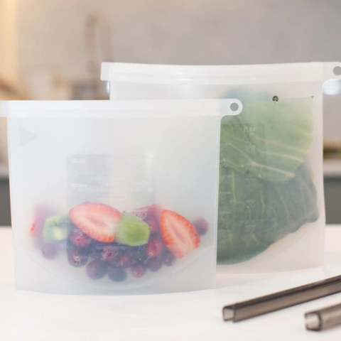 Reusable Silicone Food Storage Bag - 1L