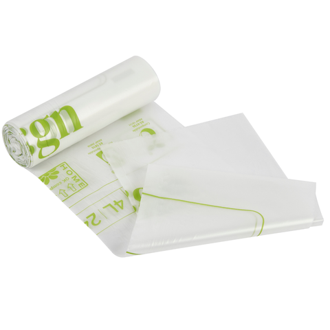 Compostable 4L Food & Freezer Bags - 25 bags